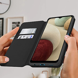 Avis Avizar Housse pour Samsung Galaxy A12 Étui Folio Portefeuille Fonction Support Noir