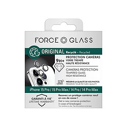 Force Glass Protège-caméra iPhone 15 Pro Argent pas cher