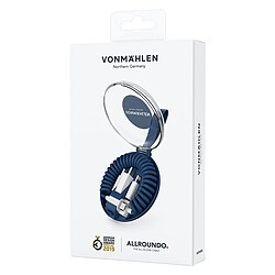 Vonmaehlen VONMAHLEN Câble tout-en-un USB A/micro USB+USB C+Lightning MFI Allroundo® Bleu pas cher