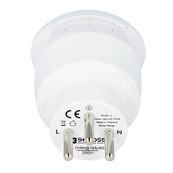 Avis Skross Adaptateur de Voyage 2-en-1 Universel pour Israël 13A Blanc