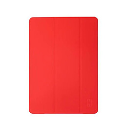 MW Étui pour iPad Pro 12.9 pouces 2022 Folio Polybag Fonction Stand Multi-position Rouge
