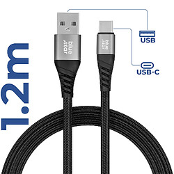 Acheter Bluestar Blue Star Câble USB vers USB-C 3A Charge Synchronisation Nylon Tressé 1.2m Noir