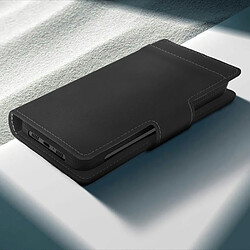 Avizar Housse pour Smartphone 4.5 à 5 pouces Universelle Porte-cartes Fonction slide Noir pas cher