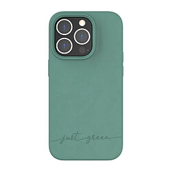 JUST GREEN Coque de Protection pour iPhone 14 Pro Natura Recyclable Vert