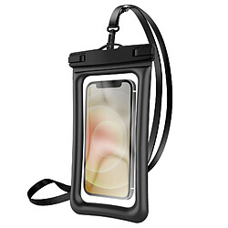 Akashi Étui Waterproof Flottant pour Smartphone 6.8 pouces Tactile Noir