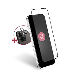 Force Glass Verre d'Écran 2.5D pour iPhone 15 Pro Max avec Protège-lentilles Transparent