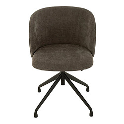 Paris Prix Chaise Pivotante Design Gena 56cm Gris Foncé