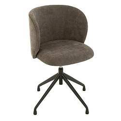 Paris Prix Chaise Pivotante Design Gena 56cm Gris Foncé