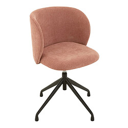Paris Prix Chaise Pivotante Design Gena 56cm Rose Clair