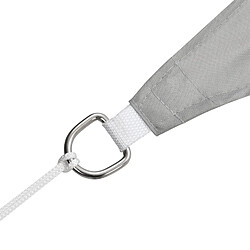 Helloshop26 Voile toile d'ombrage de protection polyester polyuréthane 3 x 3 m gris clair 03_0004584