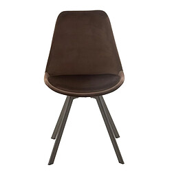 Paris Prix Chaise Design Hélène 84cm Marron Foncé