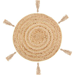Atmosphera Set de Table en Jute Lurex 38cm Naturel