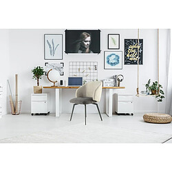 Paris Prix Chaise Design Carol 82cm Gris & Crème