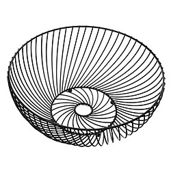 Five Simply Smart Corbeille à Fruits en Métal Torsade 30cm Noir