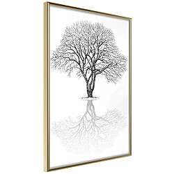 Paris prix Roots or Treetop - 42 cm Affiche Murale Encadrée Roots or Treetop 30 x 42 cm Or