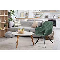 Paris Prix Chaise Design en Velours Eann 85cm Vert