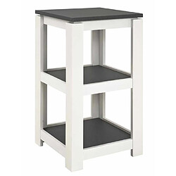 Paris Prix Étagère Design 3 Niveaux Granit 74cm Blanc