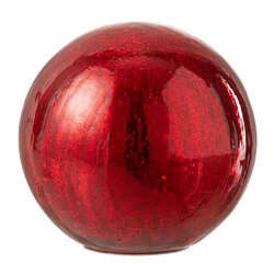 Paris Prix Boule en Verre Led Déco Sazo 20cm Rouge