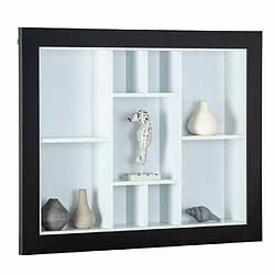 Paris Prix Étagère Murale 9 Compartiments Bukan 89cm Noir & Blanc