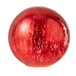 Paris Prix Boule en Verre Led Déco Sazo 15cm Rouge