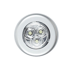 Paris Prix Lot de 3 Lampes à Led Push 7cm Blanc