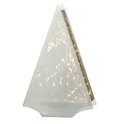 Paris Prix Décoration Lumineuse Led Triangle 30cm Gris & Or