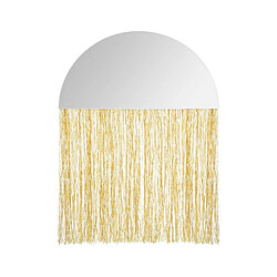 Atmosphera Miroir Mural à Franges Demi Cercle 34cm Or