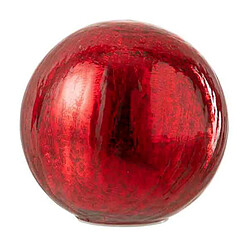 Paris Prix Boule en Verre Led Déco Sazo 15cm Rouge