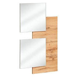 Paris Prix Panneau Mural & 2 Miroirs Easy 100cm Naturel