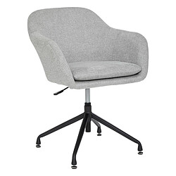 Atmosphera Fauteuil de Bureau Spica 83cm Gris & Noir