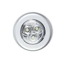 Paris Prix Lot de 3 Lampes à Led Push 7cm Blanc