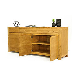 Mes Buffet 4 portes et 4 tiroirs en chêne naturel - JEPARA