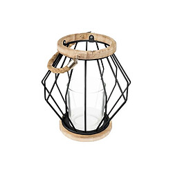 Atmosphera Lanterne à Suspendre en Métal Aeros 19cm Noir