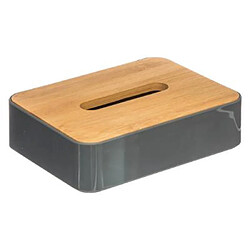 Five Simply Smart Boîte 2 Plateaux & 1 Couvercle Bambou Natureo 26cm Gris