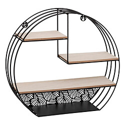 Atmosphera Étagère Murale 4 Niveaux Palmer 39cm Noir