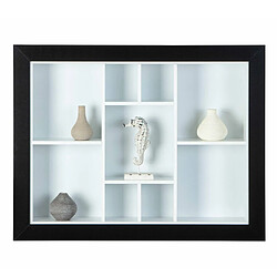 Paris Prix Étagère Murale 9 Compartiments Bukan 89cm Noir & Blanc