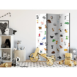 Paris Prix Paravent 3 Volets Animals for Children 135x172cm