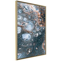 Paris Prix Affiche Murale Encadrée Surface of the Unknown Planet I 40 x 60 cm Or