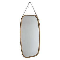 Miroir Mural Rond En Bambou 50 Cm – Naturel, à Suspendre – Déco éco-responsable Et Utile – Paris Prix Five Simply Smart
