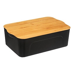 Five Simply Smart Boîte de Rangement Marco 13L Noir & Naturel