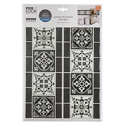 Atmosphera Sticker Déco Carrelage 25x38cm Anthracite