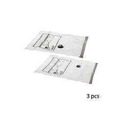 Five Simply Smart Lot de 3 Sacs de Rangement Air Roll 70cm Blanc