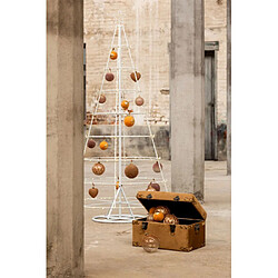 Paris Prix Lot de 4 Boules de Noël Design Perles 12cm Naturel