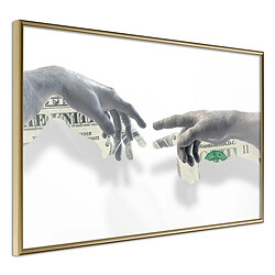 Paris Prix Affiche Murale Encadrée Touch of Money 60 x 40 cm Or