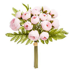 Atmosphera Bouquet de Fleurs 18 Mini Camelia 30cm Rose