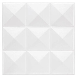 Atmosphera Lot de 6 Stickers Mureaux Piky 30x30cm Blanc