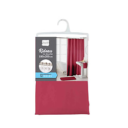 Paris Prix Rideau de Douche Uni Essencia 180x200cm Framboise