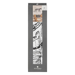 Atmosphera Sticker Plat Mural Léopard 78x125cm Noir & Blanc
