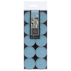 Atmosphera Lot de 10 Bougies Chauffe-Plat Parfumées 3,7cm Tiaré