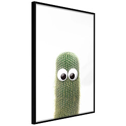 Paris Prix Affiche Murale Encadrée Funny Cactus IV 30 x 42 cm Noir